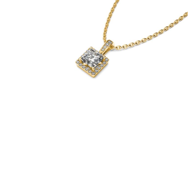 Zlatý náhrdelník s diamantmi Tess