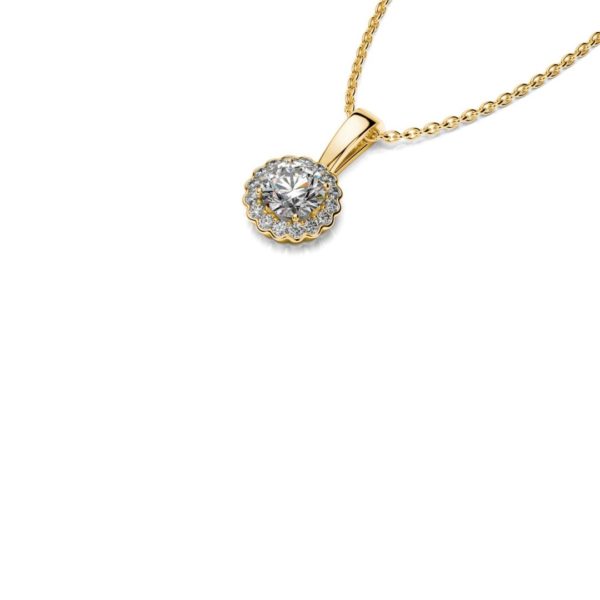 Zlatý náhrdelník s diamantmi San