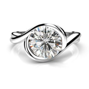 Diamantový zásnubný prsteň Lus Round