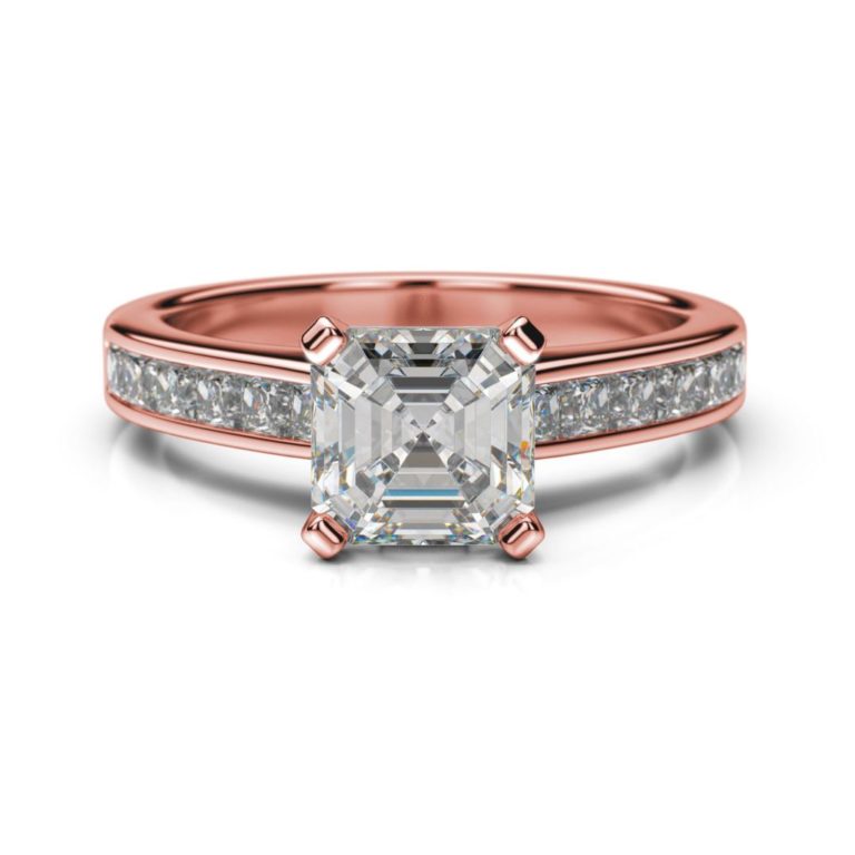 Zásnubný prsteň s diamantom Kalesi Asscher