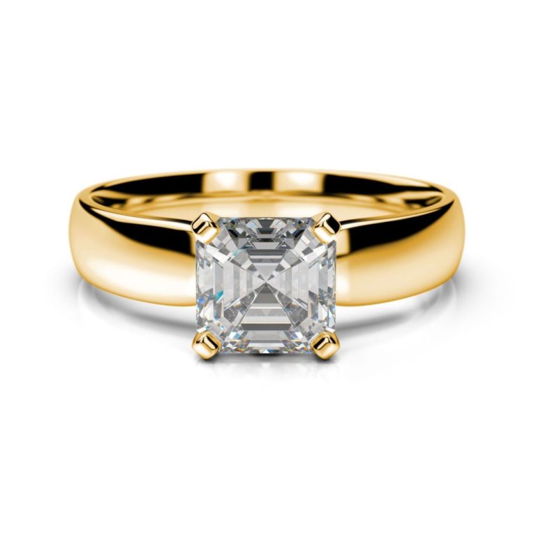Diamantový zásnubný prsteň Becrux Asscher