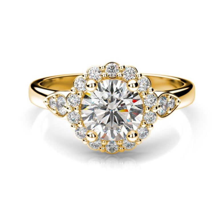 Zásnubný prsteň s diamantom Aster Round