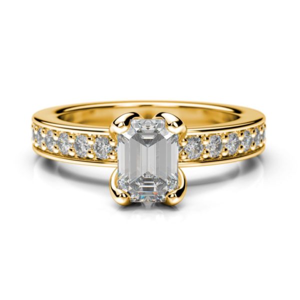 Diamantový zásnubný prsteň Iris Emerald