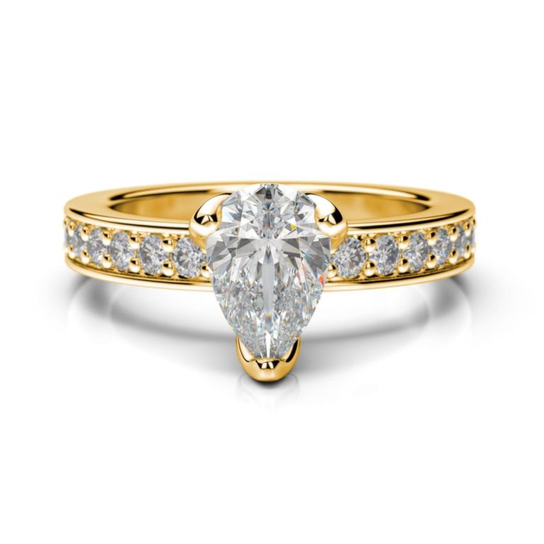 Zásnubný prsteň s diamantom Iris Pear