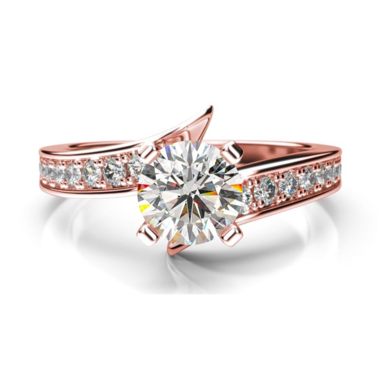 Zásnubný prsteň s diamantom Miram Round