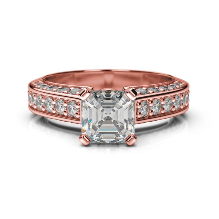 Zásnubný prsteň s diamantom Gemma Asscher