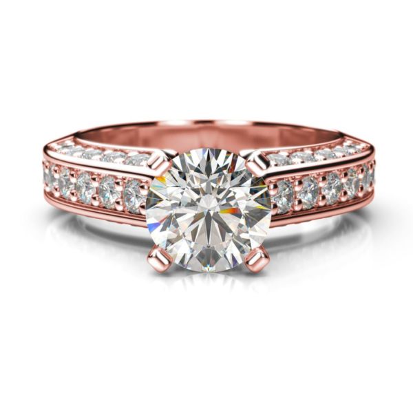 Zásnubný prsteň s diamantom Gemma Round