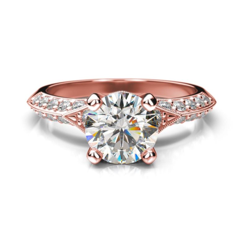 Diamantový zásnubný prsteň Nais Round