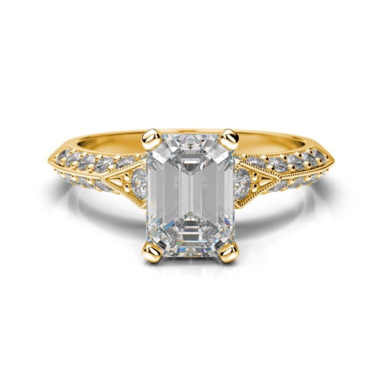 Prsteň s diamantom Nais Emerald