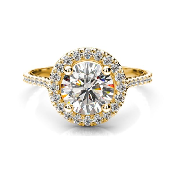 Diamantový zásnubný prsteň Solis Round