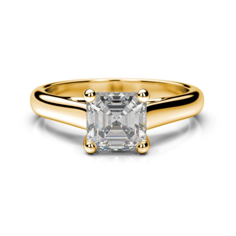 Diamantový zásnubný prsteň Coxa Asscher